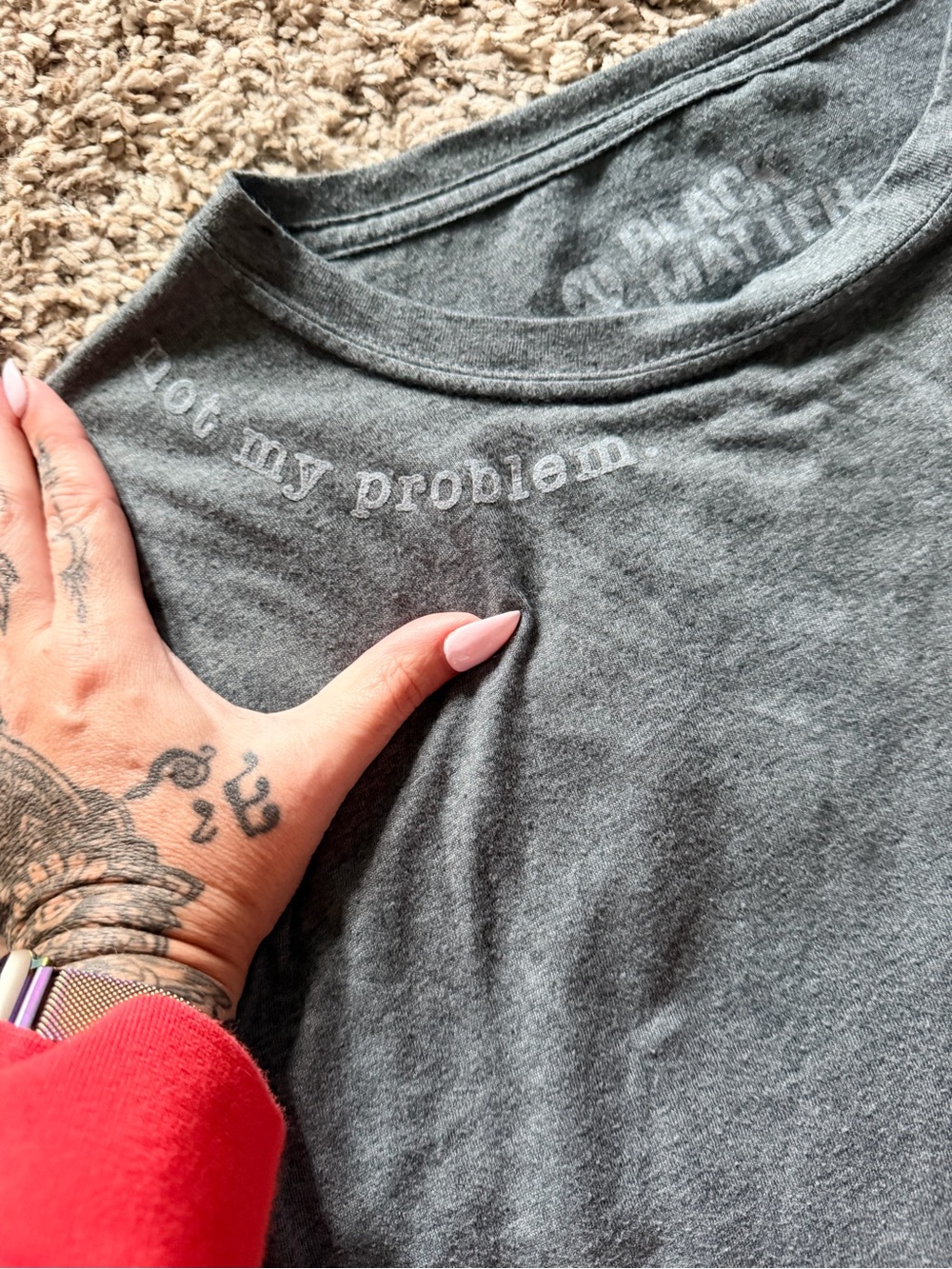 Black Matter Women’s Crewneck Tee - Charcoal